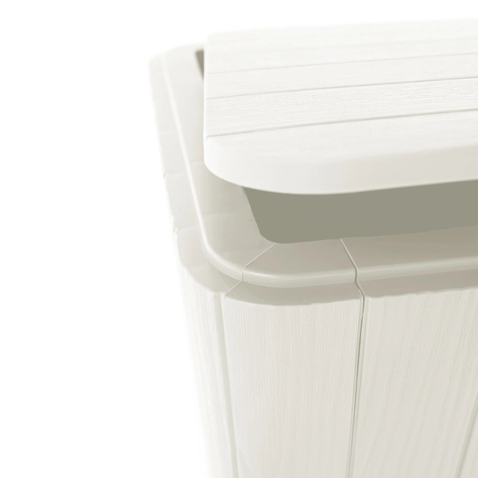 Cutie de depozitare IBLIS, plastic/alb, 39x39x42 cm