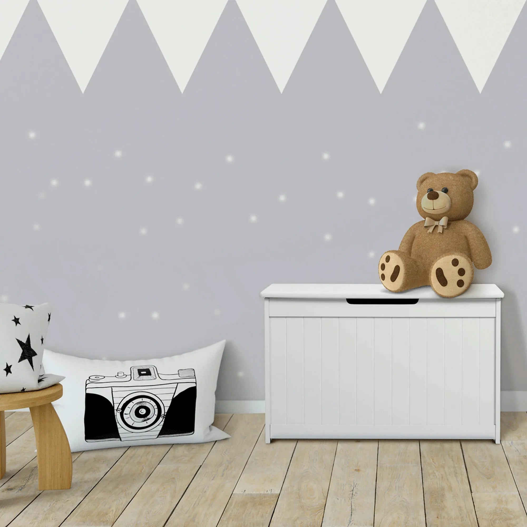 Cutie de depozitare KORDELIA laminat/alb, 80x40x44,5 cm