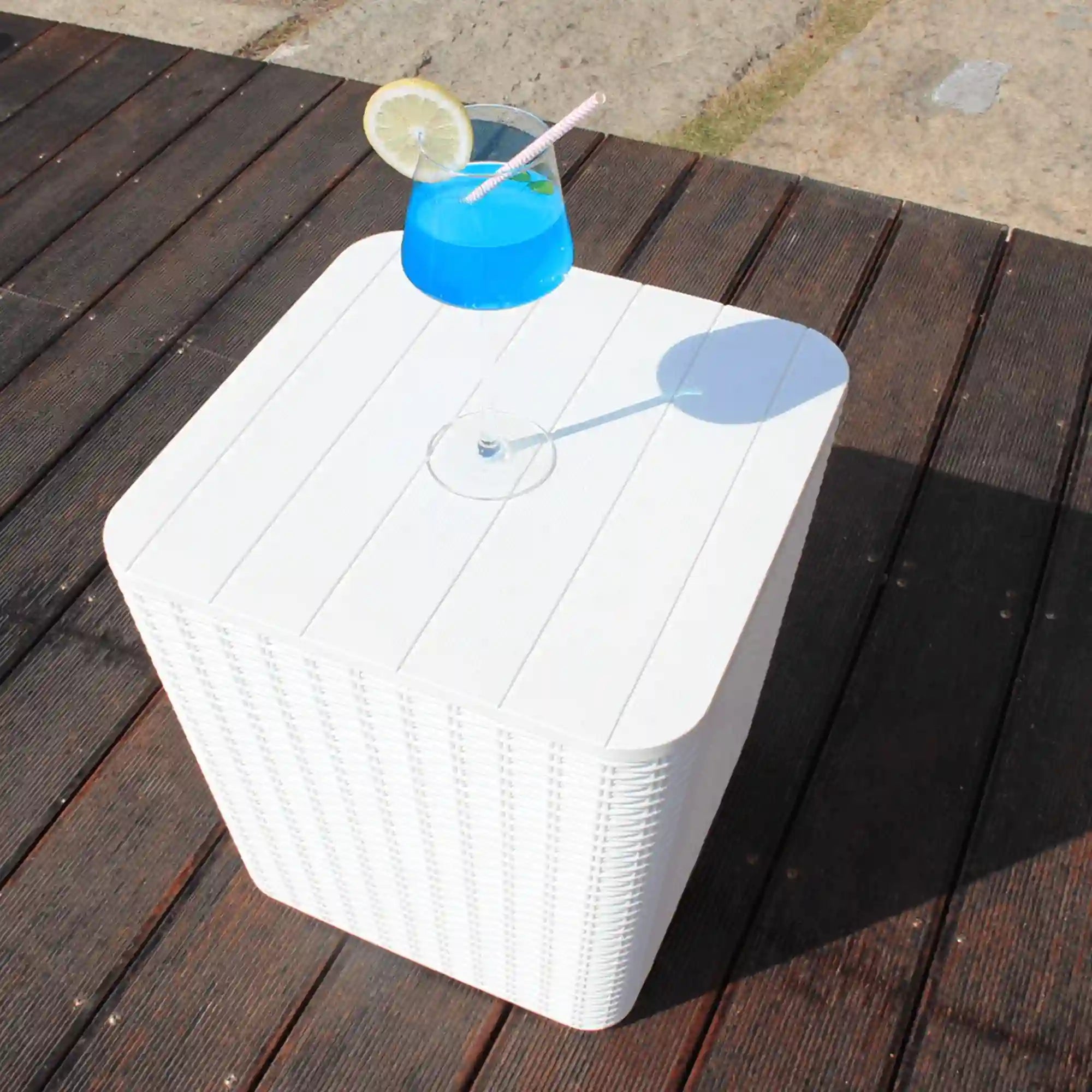 Cutie de depozitare UGUR, plastic/alb, 39x39x42 cm