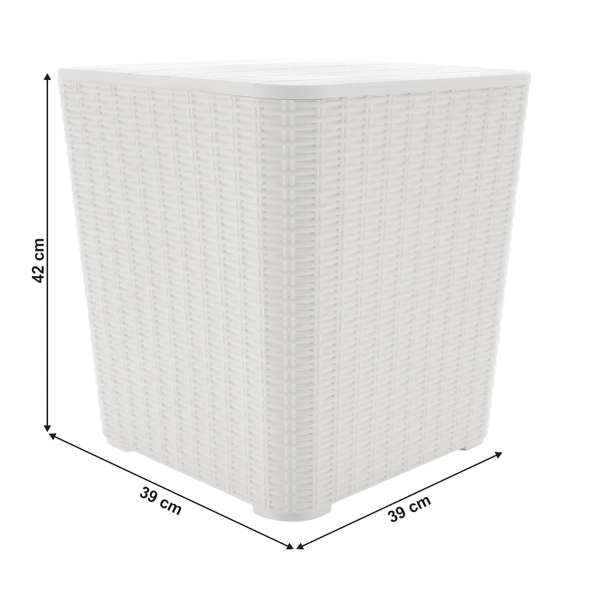 Cutie de depozitare UGUR, plastic/alb, 39x39x42 cm