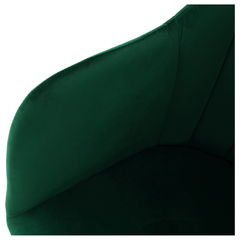 Fotoliu rotativ DALIO, verde smarald, stofa clasica, 56x61.5x82.5 cm