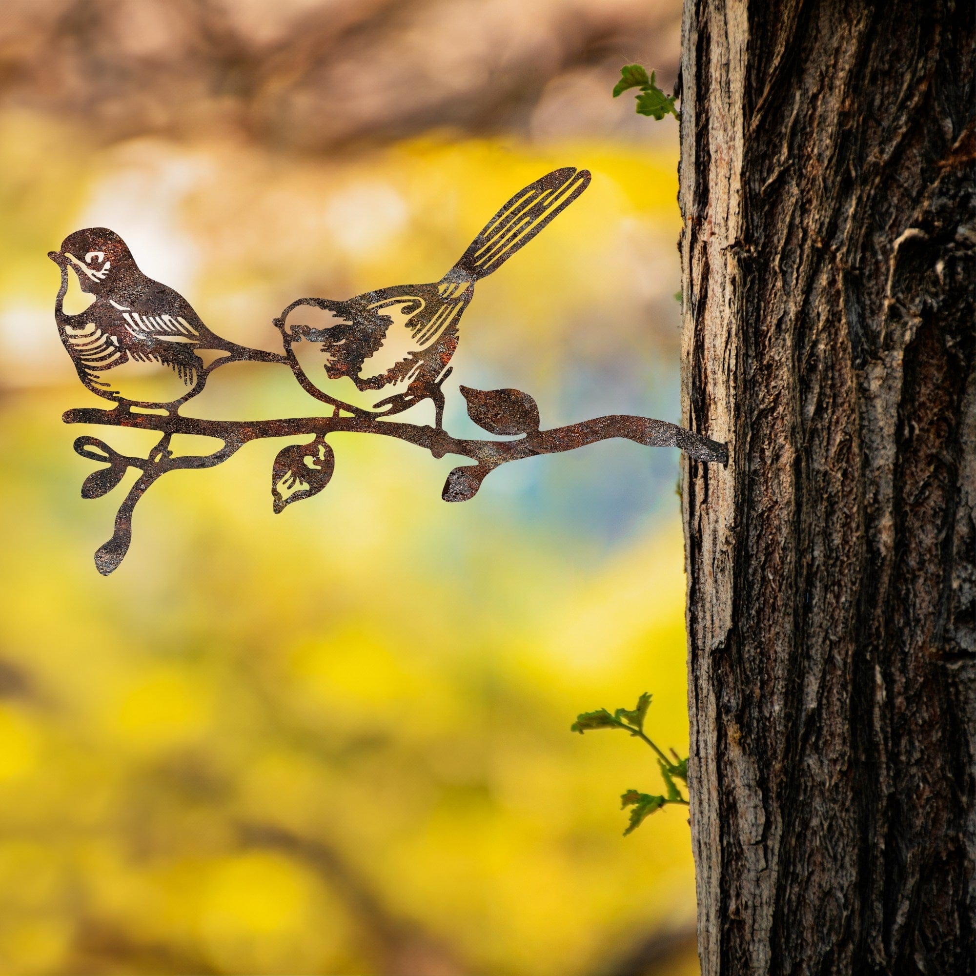 Decoratiune gradina 565TNL1312, maro, metal, 50x26 cm
