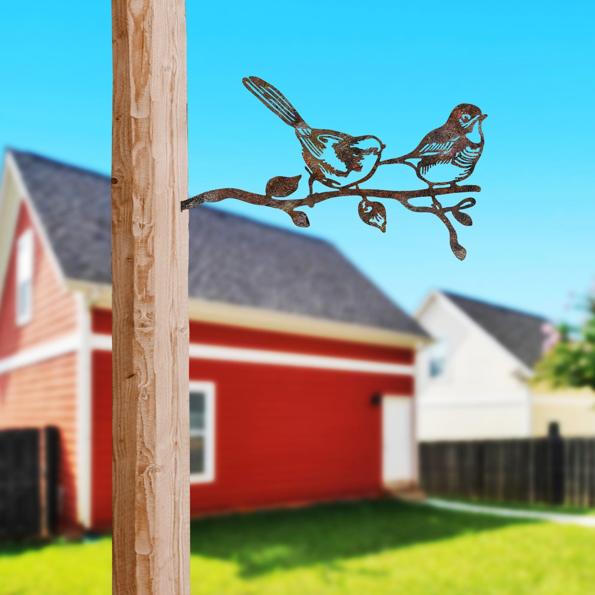 Decoratiune gradina 565TNL1312, maro, metal, 50x26 cm