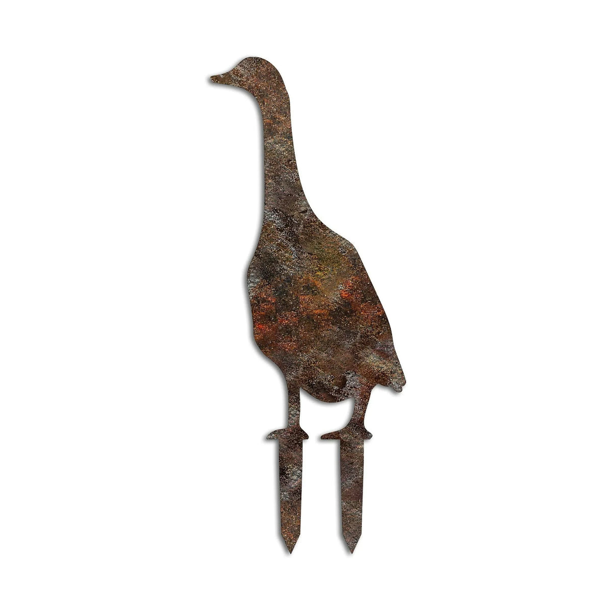 Decoratiune gradina GOOSE A-04, maro, metal, 26x50 cm