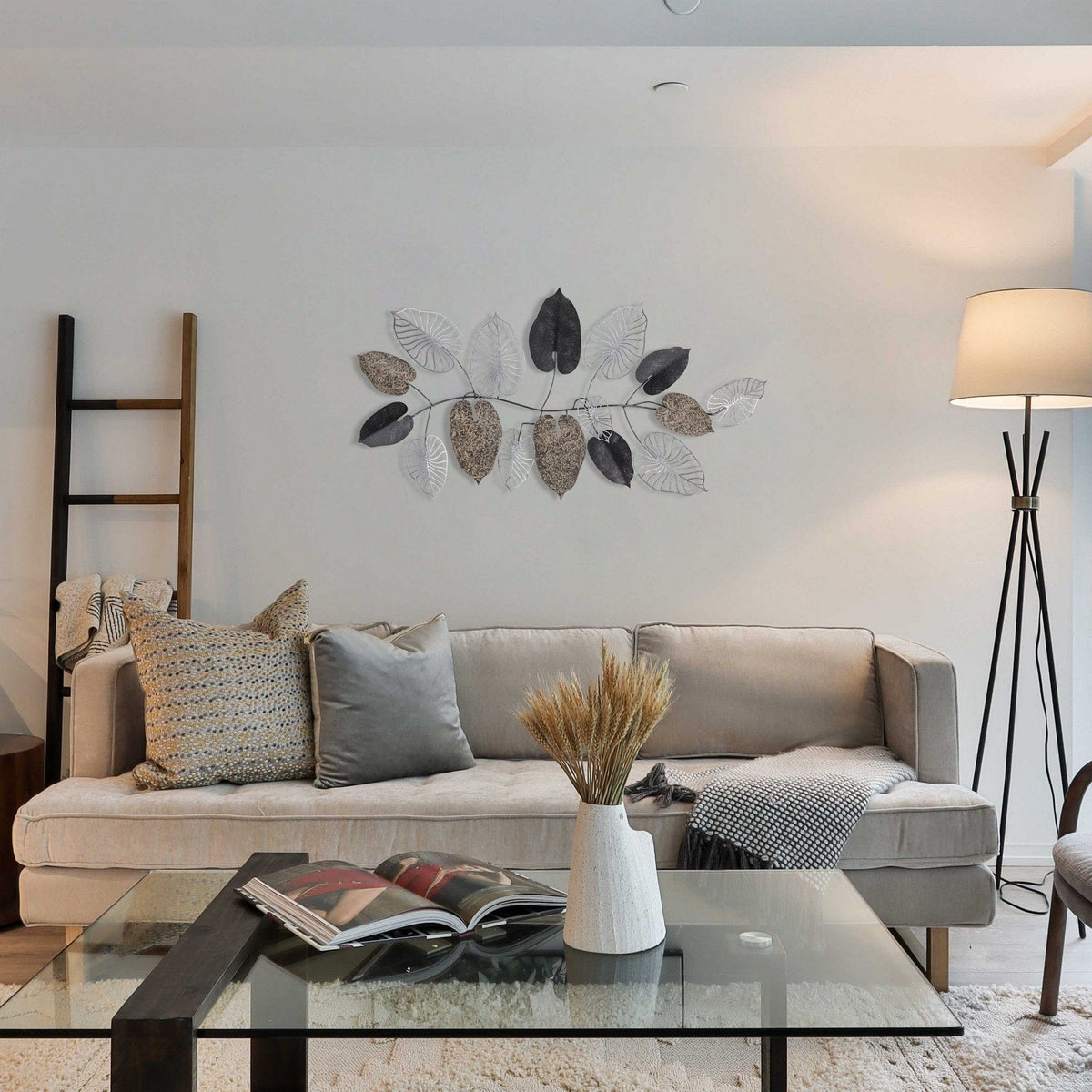 Decoratiune perete FURIZE 3, multicolor, metal, 120x4x63 cm