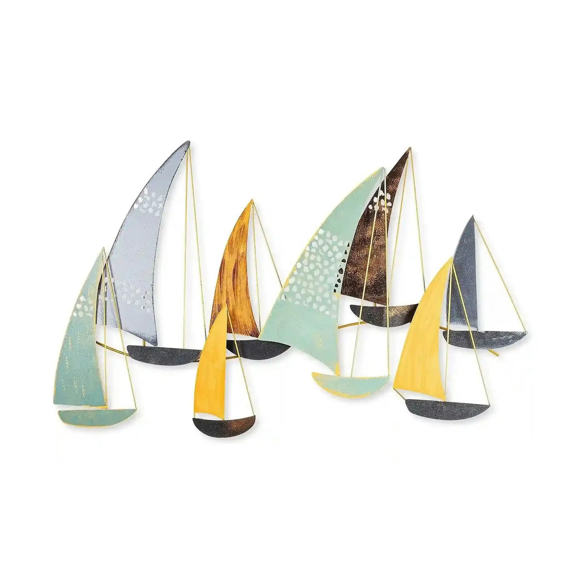 Decoratiune perete YAVUZ, multicolor, metal, 111x8x70 cm