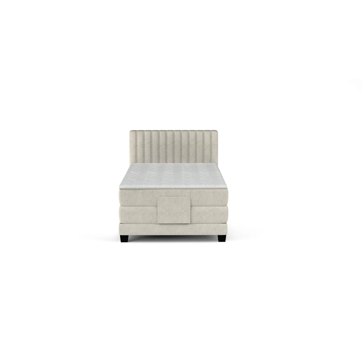 Pat boxspring DIXON 100x200, personalizabil materiale gama Oferta Avantaj, cu mecanism electric, saltele si topper