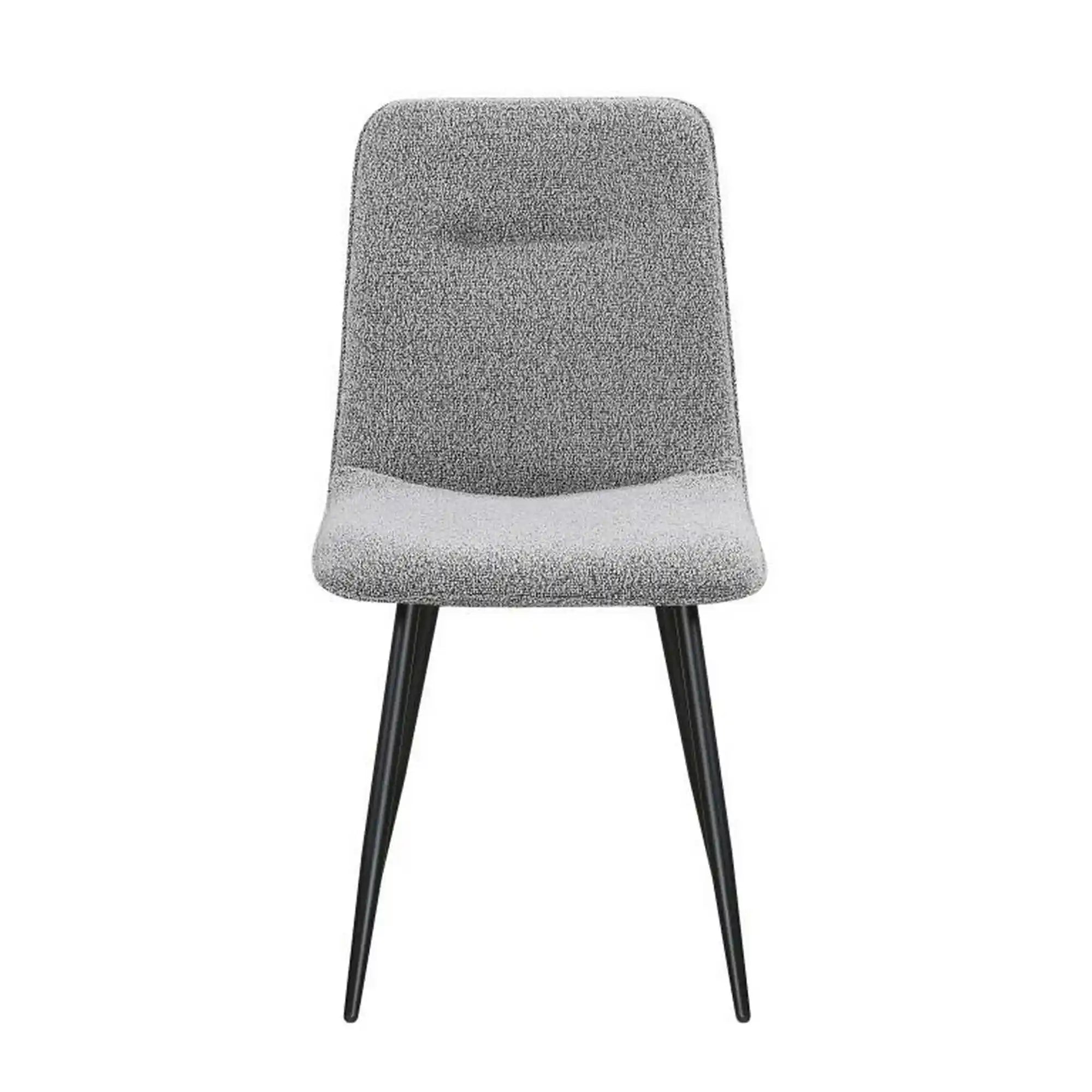 Scaun DOT, gri/negru, stofa buclata/metal, 45x57x89 cm