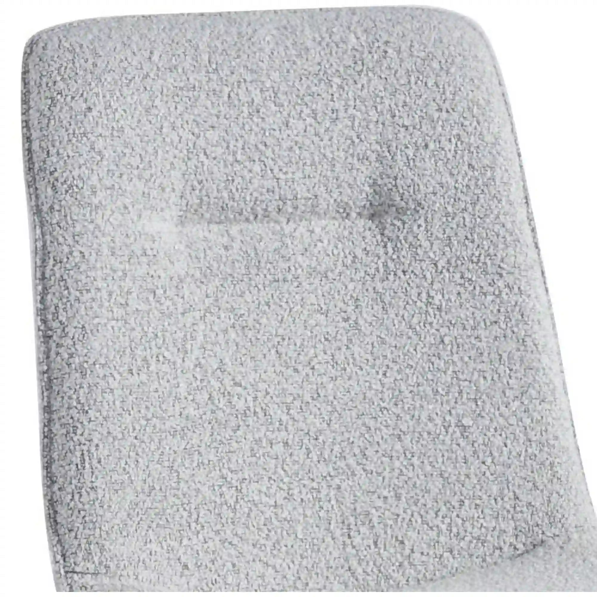 Scaun DOT, gri deschis/negru, stofa buclata/metal, 45x57x89 cm