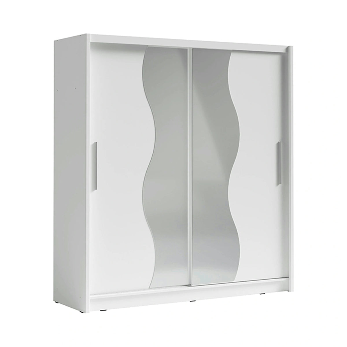 Dressing BIRGAMO TYP 1, alb, DTD laminat, cu 2 usi, 205x63x215 cm