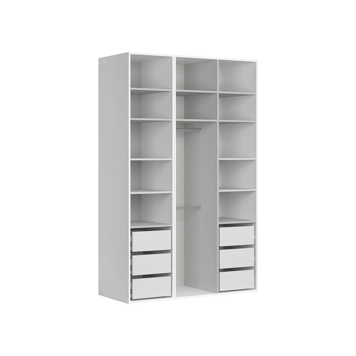 Dressing FLEX, alb, PAL, 150x66x240 cm