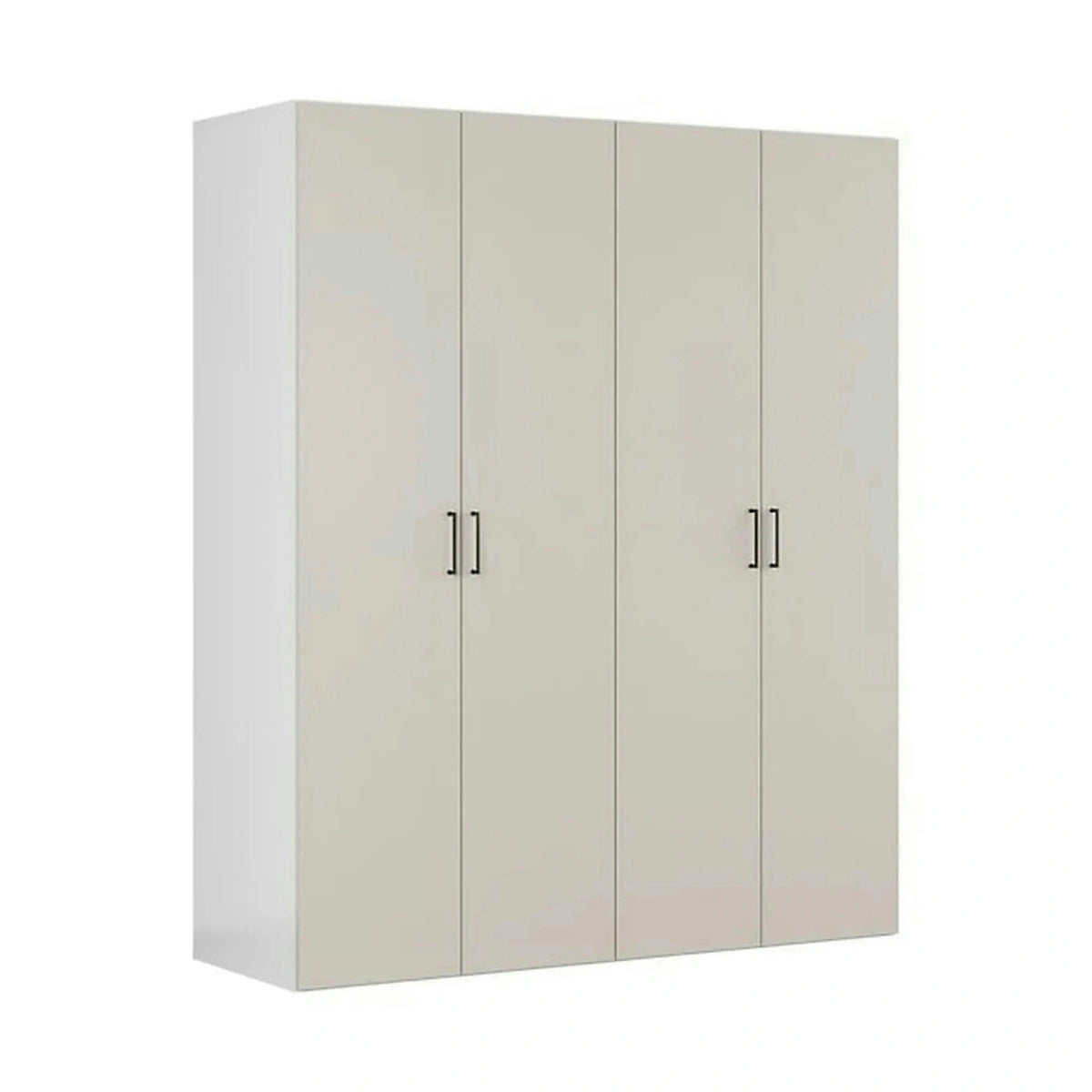 Dressing FLEX, casmir/alb, PAL, cu 4 usi, 200x66x240 cm