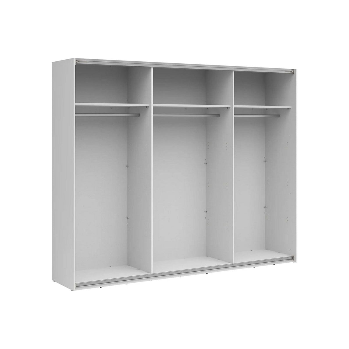 Dressing FORN, alb lucios, PAL melaminat, cu 2 usi, 270x58x219 cm