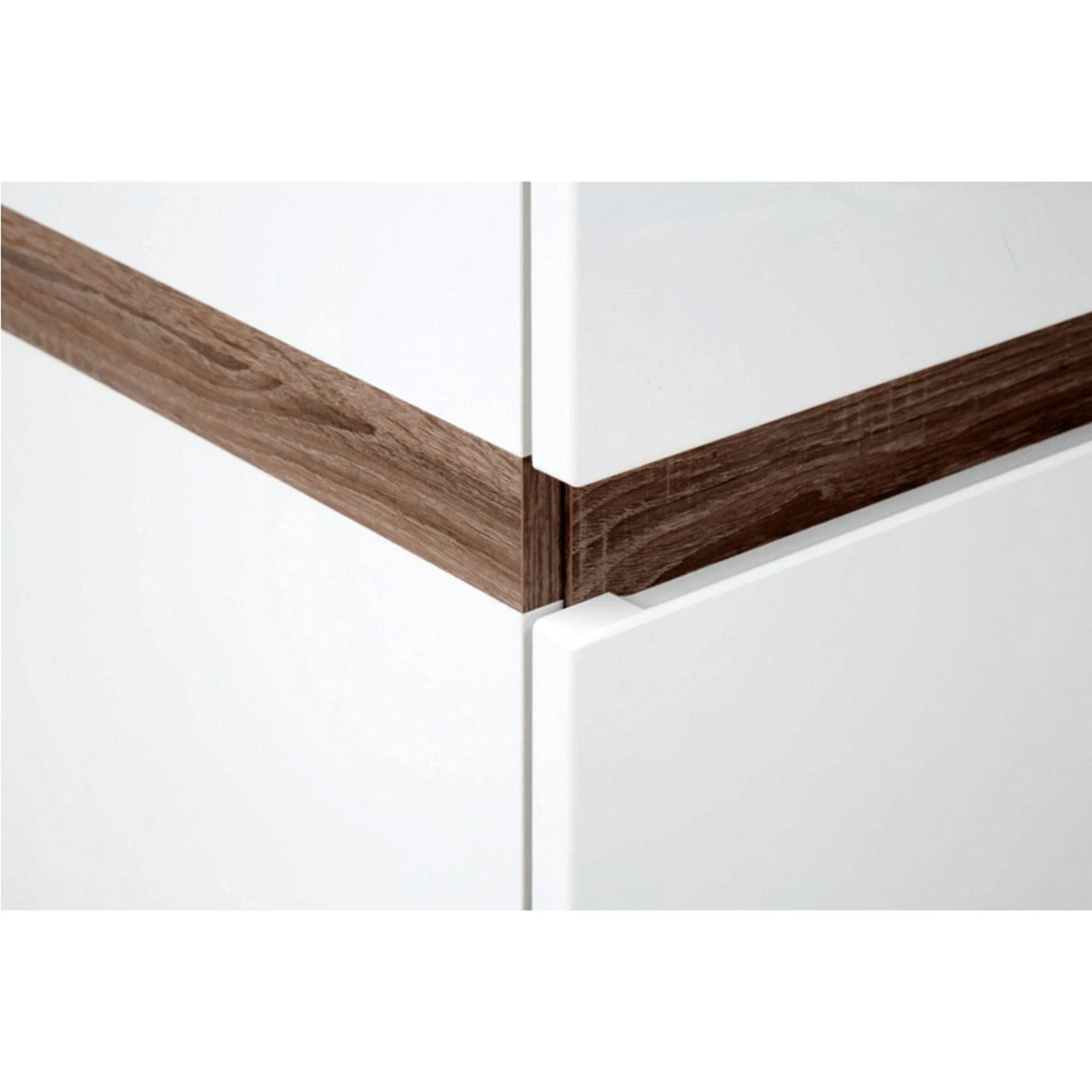 Dressing LYNATET TYP 23, alb lucios, PAL laminat, 219x59x209 cm