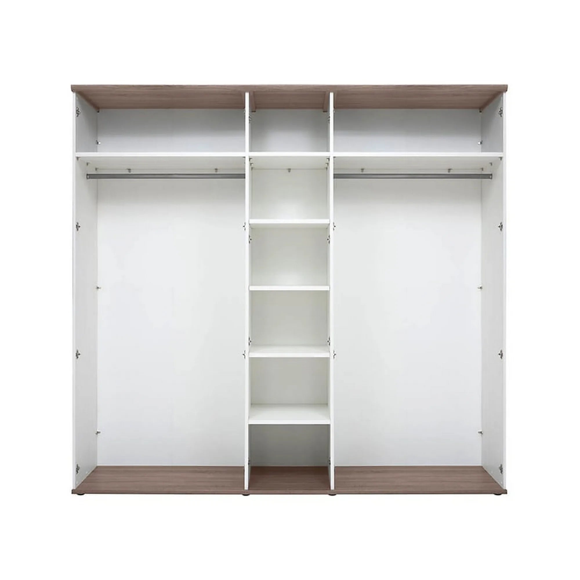 Dressing STOCKHOLM, pin alb andersen/stejar sonoma, PAL, cu 5 usi, 243x59x226 cm