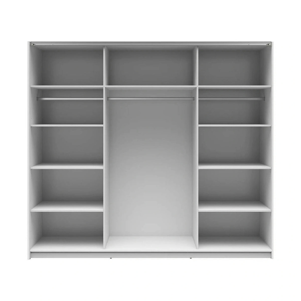 Dressing TETRIX, alb lucios, PAL, cu 2 usi, 220x60x196 cm