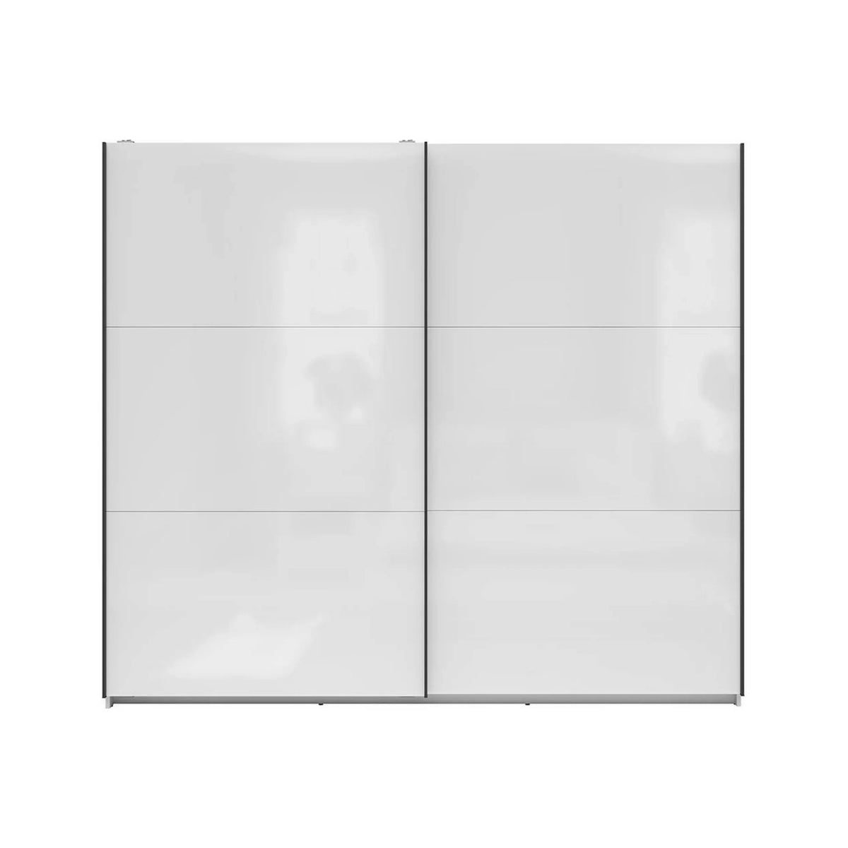 Dressing TETRIX, alb lucios, PAL, cu 2 usi, 220x60x196 cm