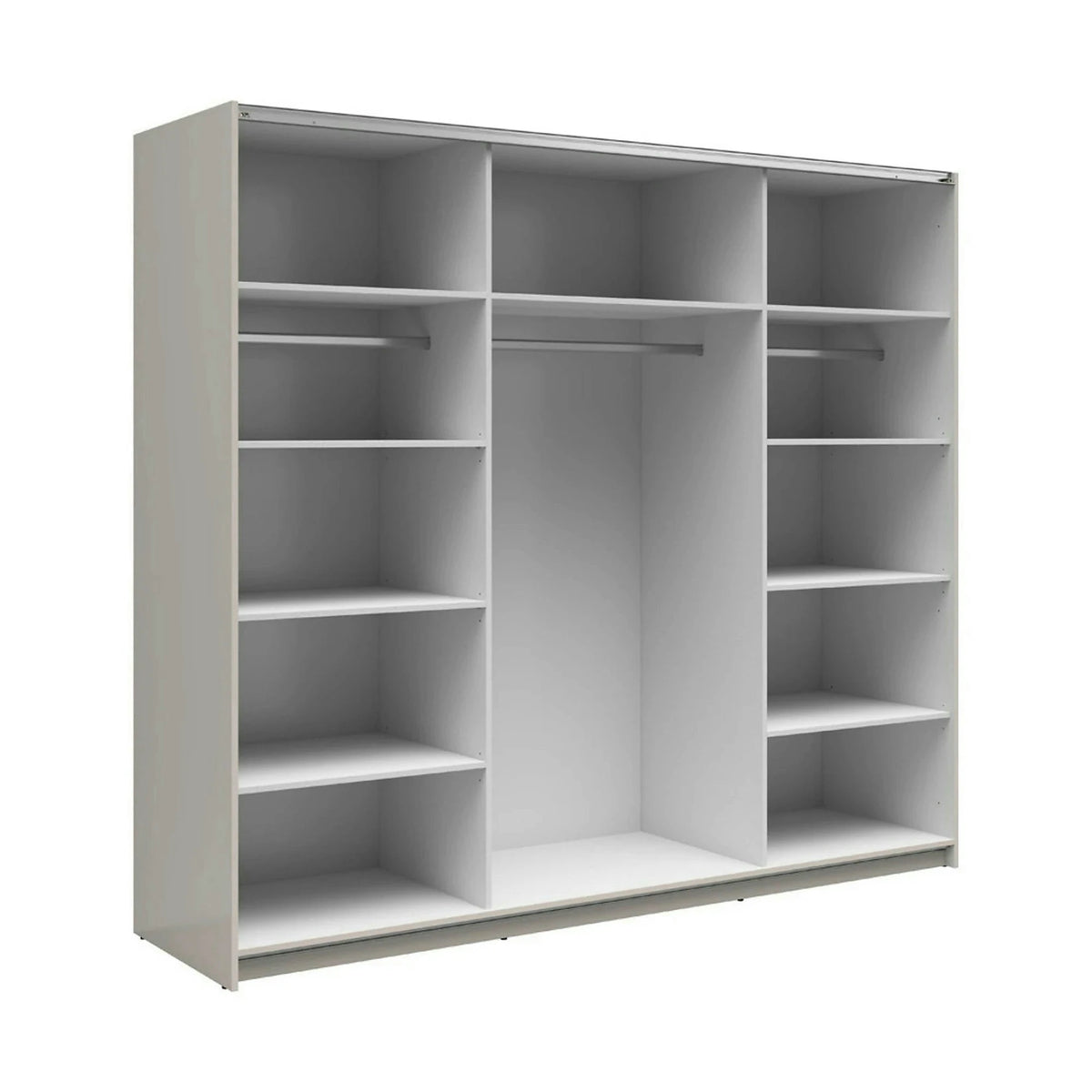Dressing TETRIX, casmir, PAL, cu 2 usi si oglinzi, 220x60x196 cm
