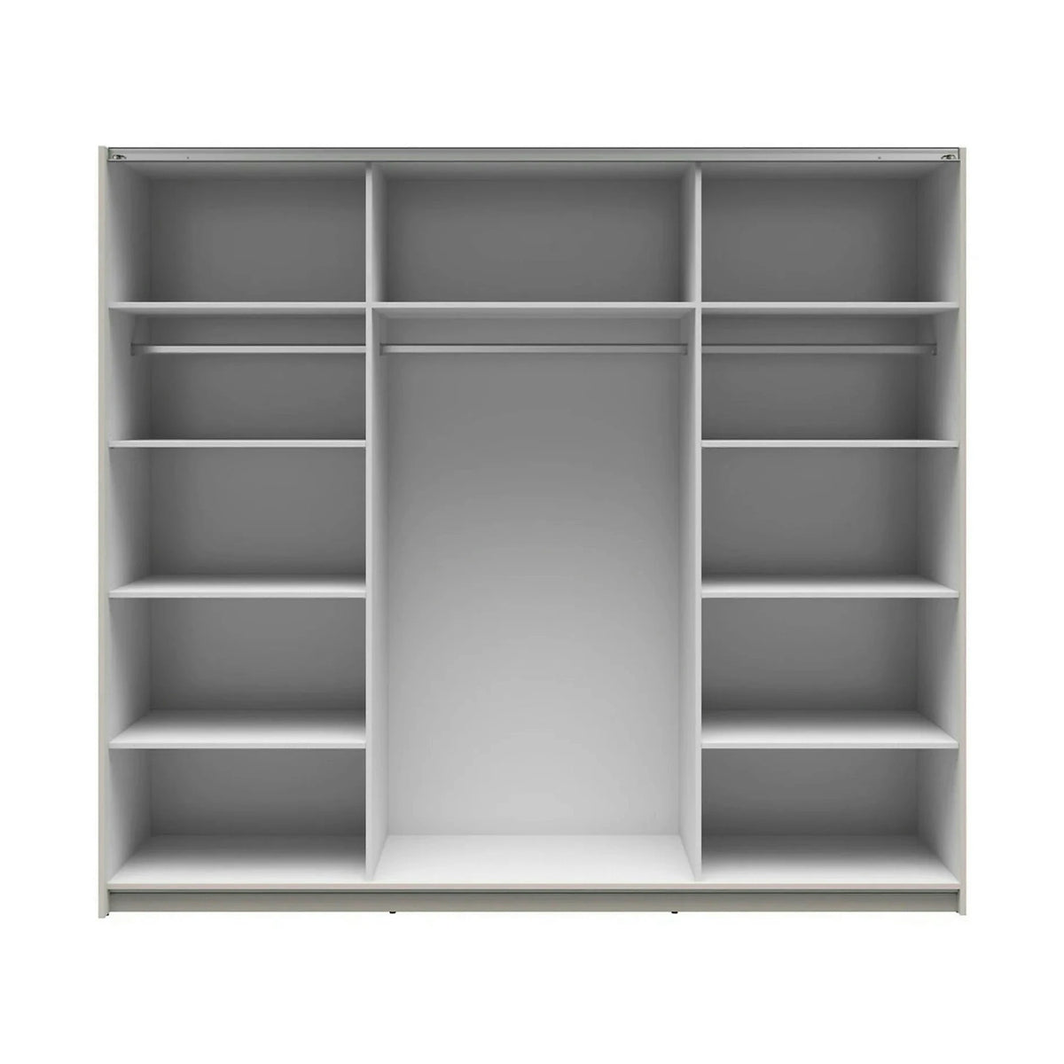 Dressing TETRIX, casmir, PAL, cu 2 usi si oglinzi, 220x60x196 cm
