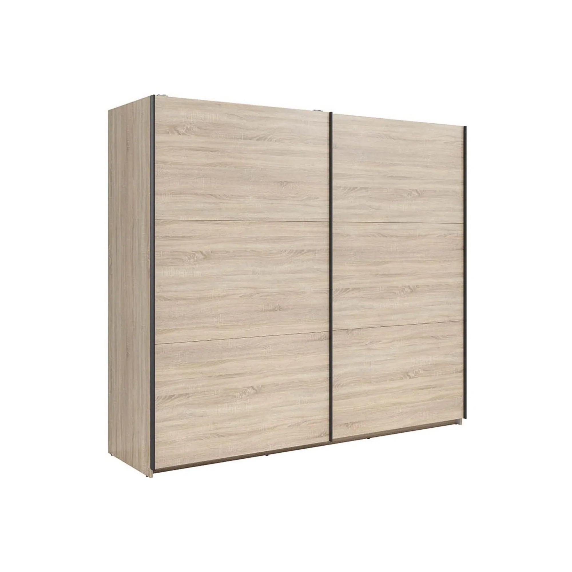 Dressing TETRIX, stejar sonoma, PAL, cu 2 usi, 220x60x196 cm