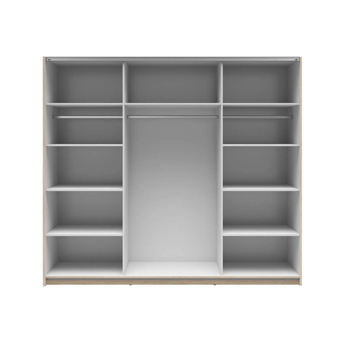 Dressing TETRIX, stejar sonoma, PAL, cu 2 usi, 220x60x196 cm