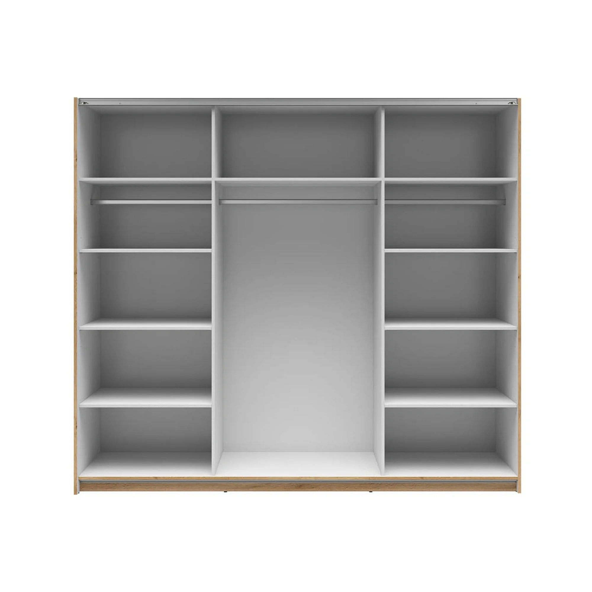 Dressing TETRIX, stejar wotan, PAL, cu 2 usi, 220x60x196 cm