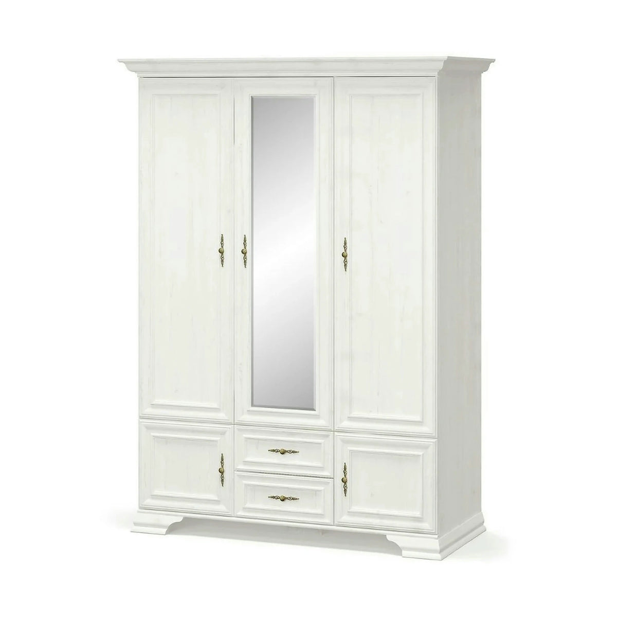 Dulap 5 usi IRYS, pin alb anderson, PAL laminat, 145x62x212 cm