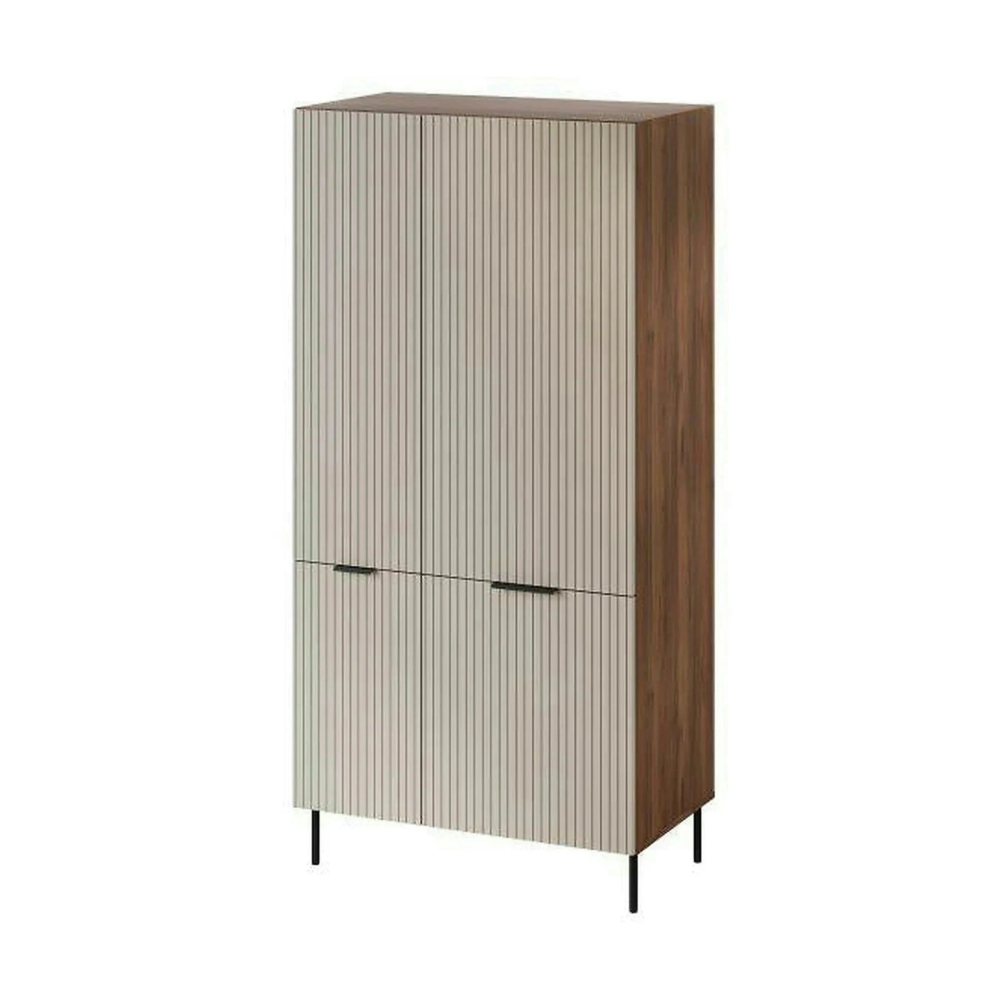 Dulap ALMERA TYP5, nuc/casmir, PAL laminat, cu 2 usi, 90x52x185 cm