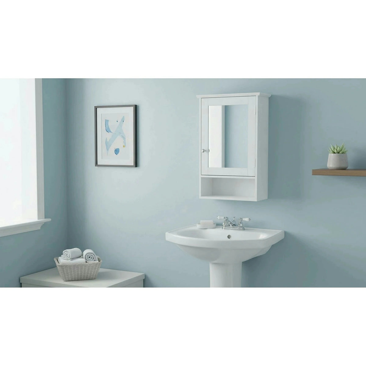 Dulap ATENE TYPUL 2, alb, cu o usa, 40x24x60 cm