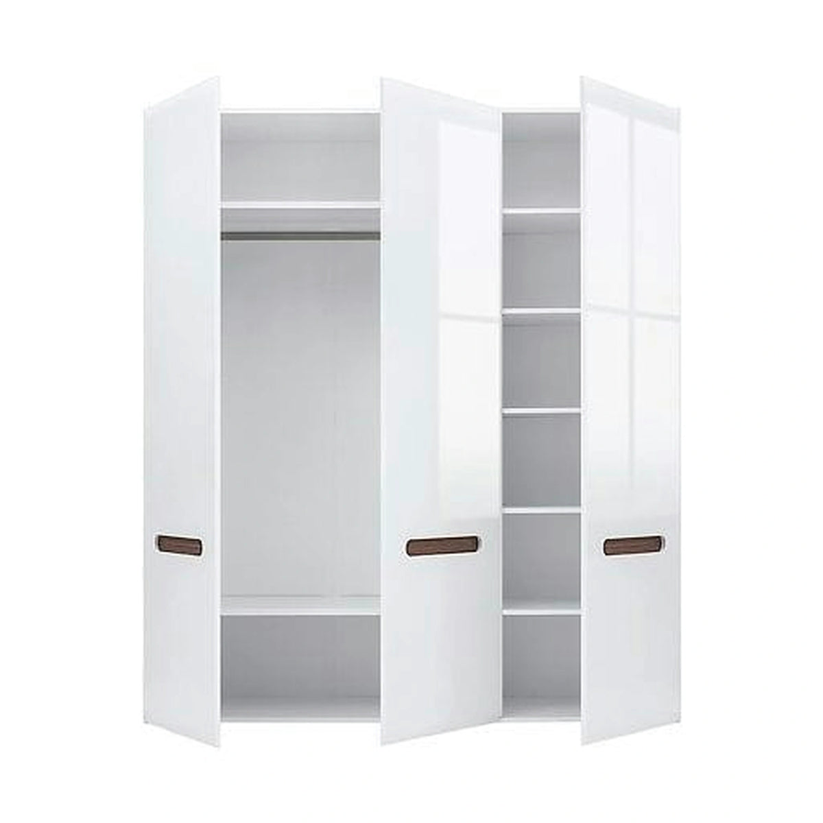 Dulap AZTECA TRIO, alb, cu 3 usi, 180x57x210 cm