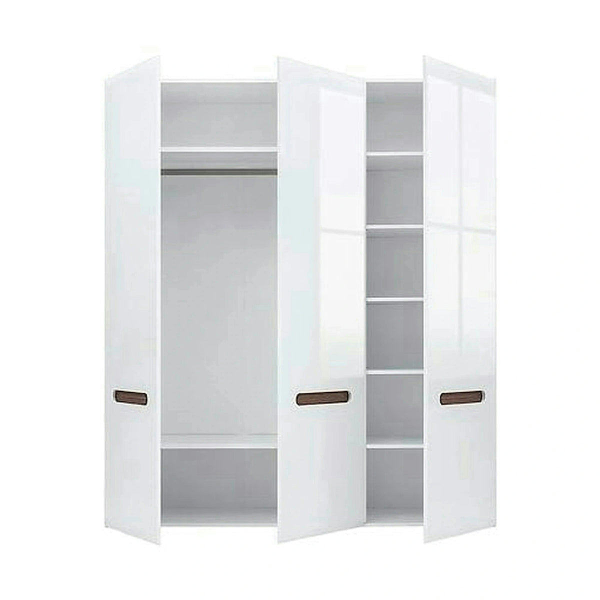 Dulap AZTECA TRIO, alb, cu 3 usi, 180x57x210 cm