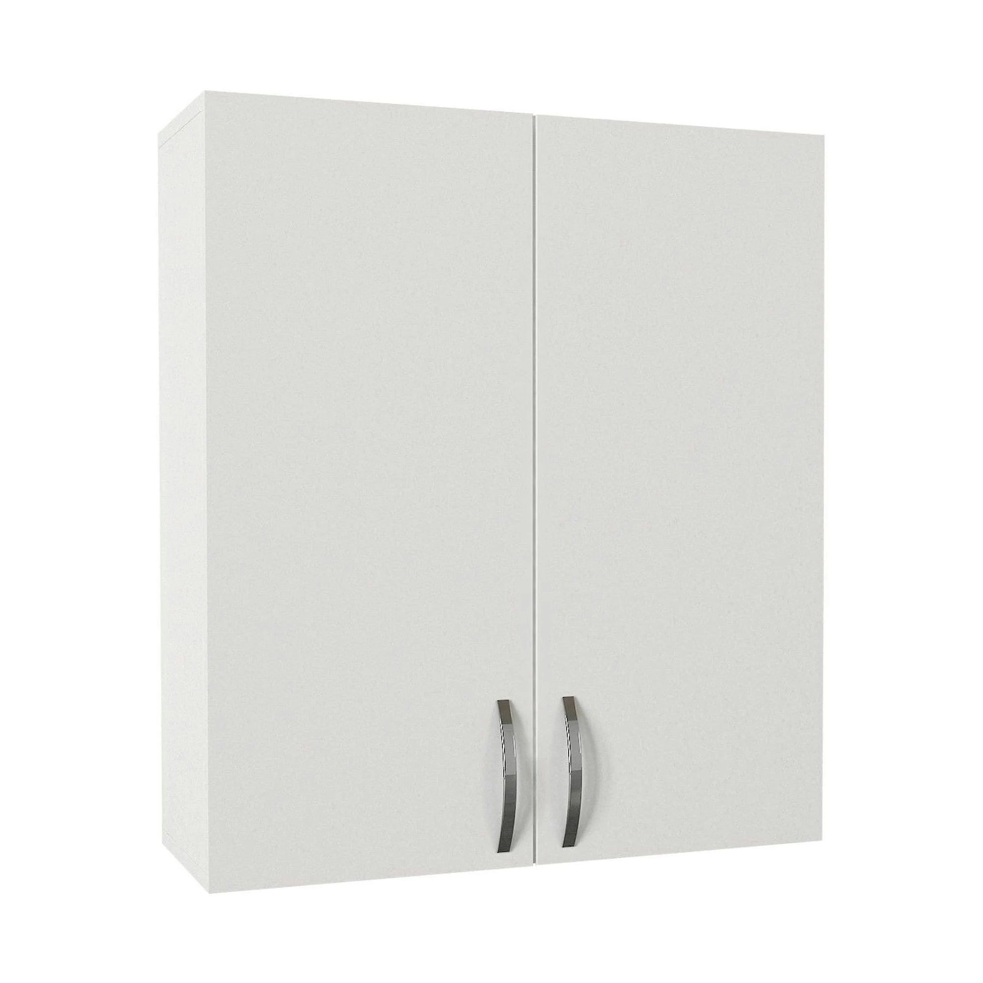 Dulap baie suspendat BENITO, alb, PAL melaminat, cu 2 usi, 70x27x80 cm