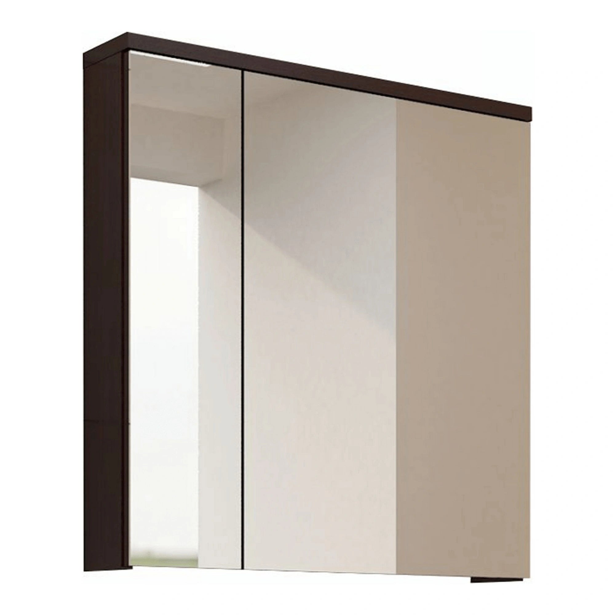 Dulap baie suspendat MASON WE 14, wenge, cu 3 usi, 60x17x65 cm