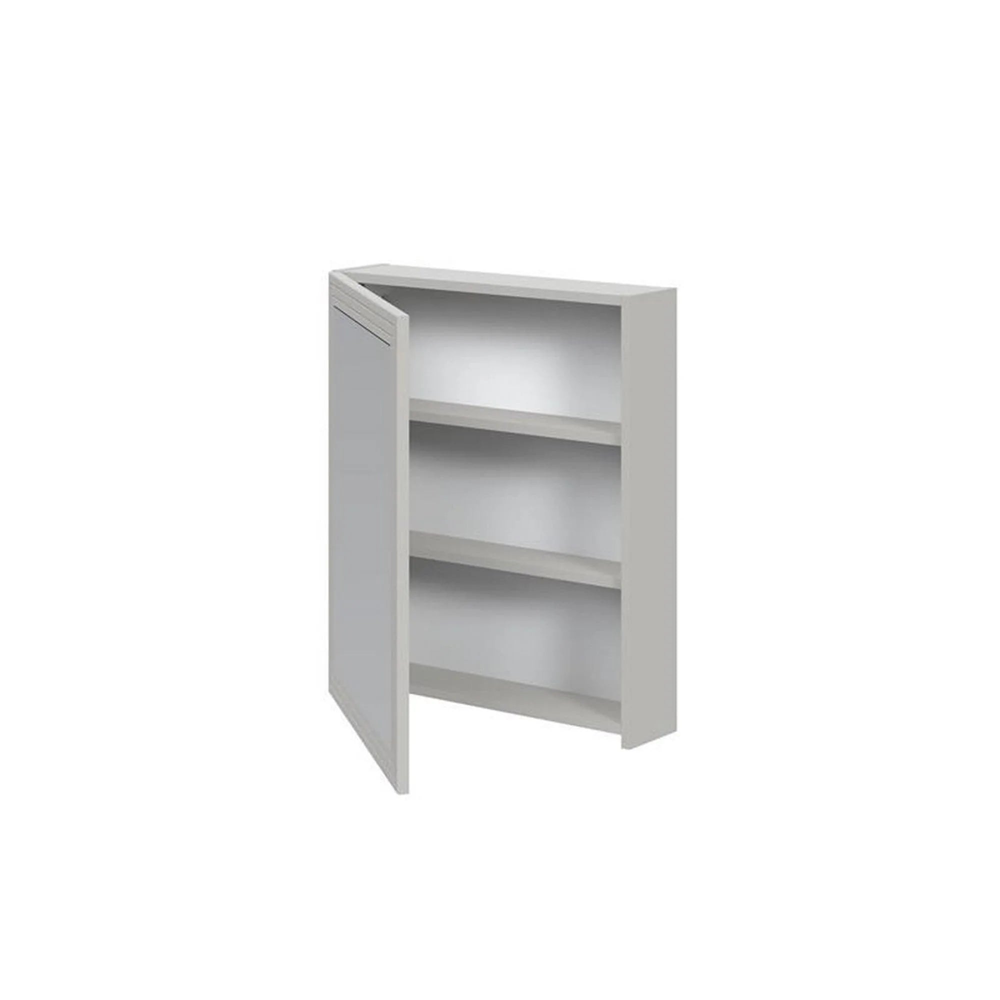 Dulap baie TORETO, casmir mat, PAL laminat, cu oglinda, 60x15x70 cm