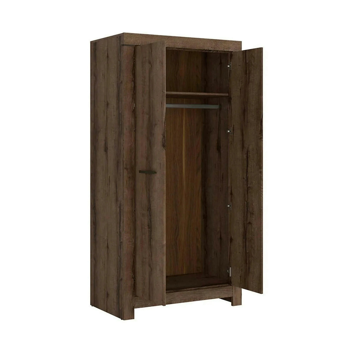 Dulap BALIN, stejar, PAL, cu 2 usi, 98x55x195 cm