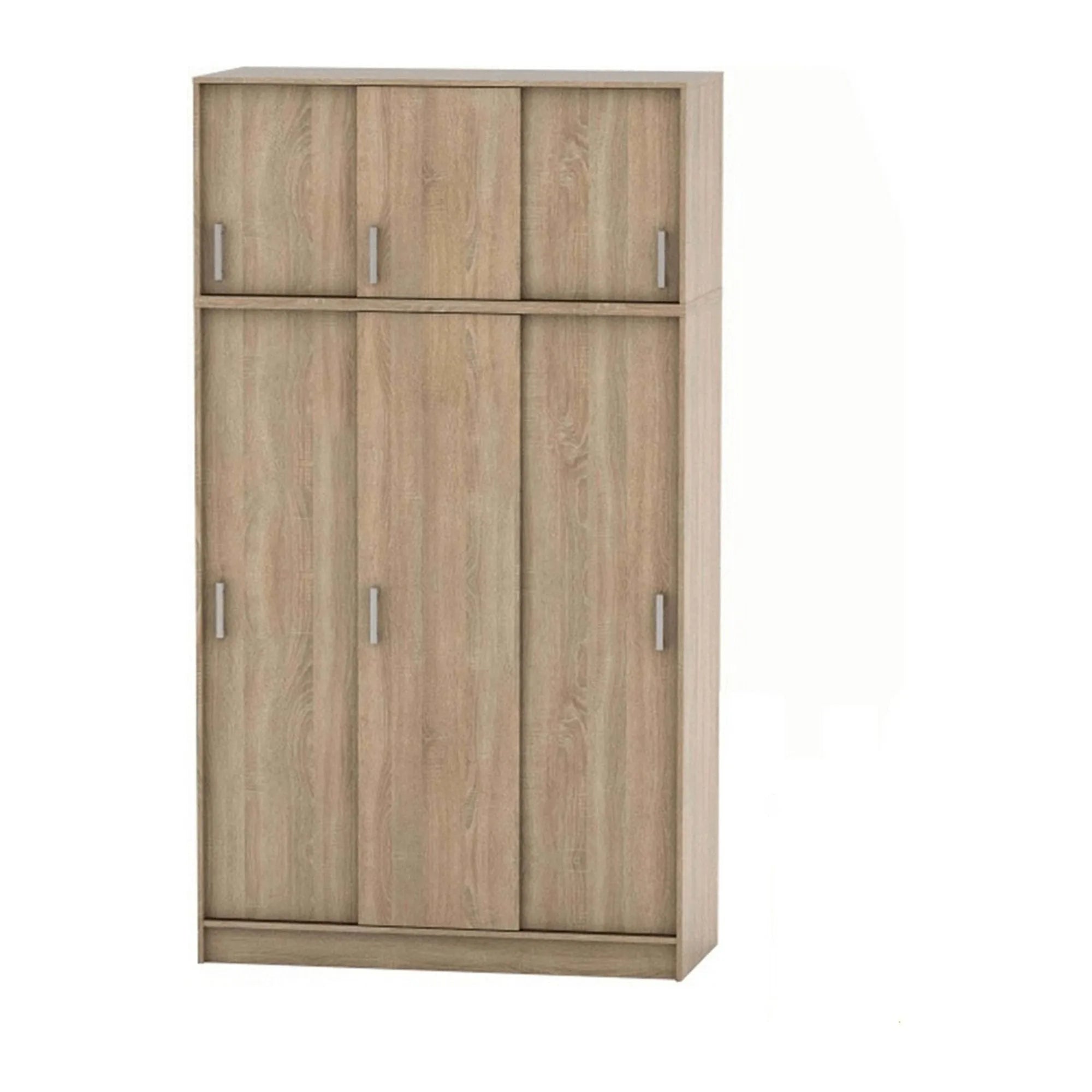 Dulap BETTY 4 BE04-010-00, stejar wotan, DTD laminat, cu 6 usi, 134x58x240 cm