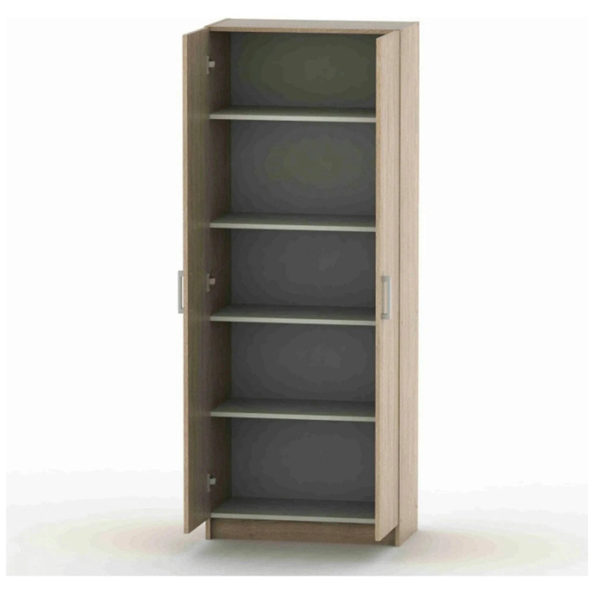 Dulap BETTY 7 BE07-004-00, stejar sonoma, DTD laminat, cu 2 usi, 70x37x183 cm