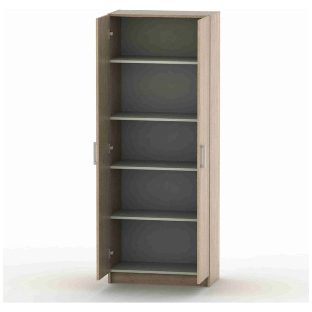 Dulap BETTY 7 BE07-004-00, stejar sonoma, DTD laminat, cu 2 usi, 70x37x183 cm