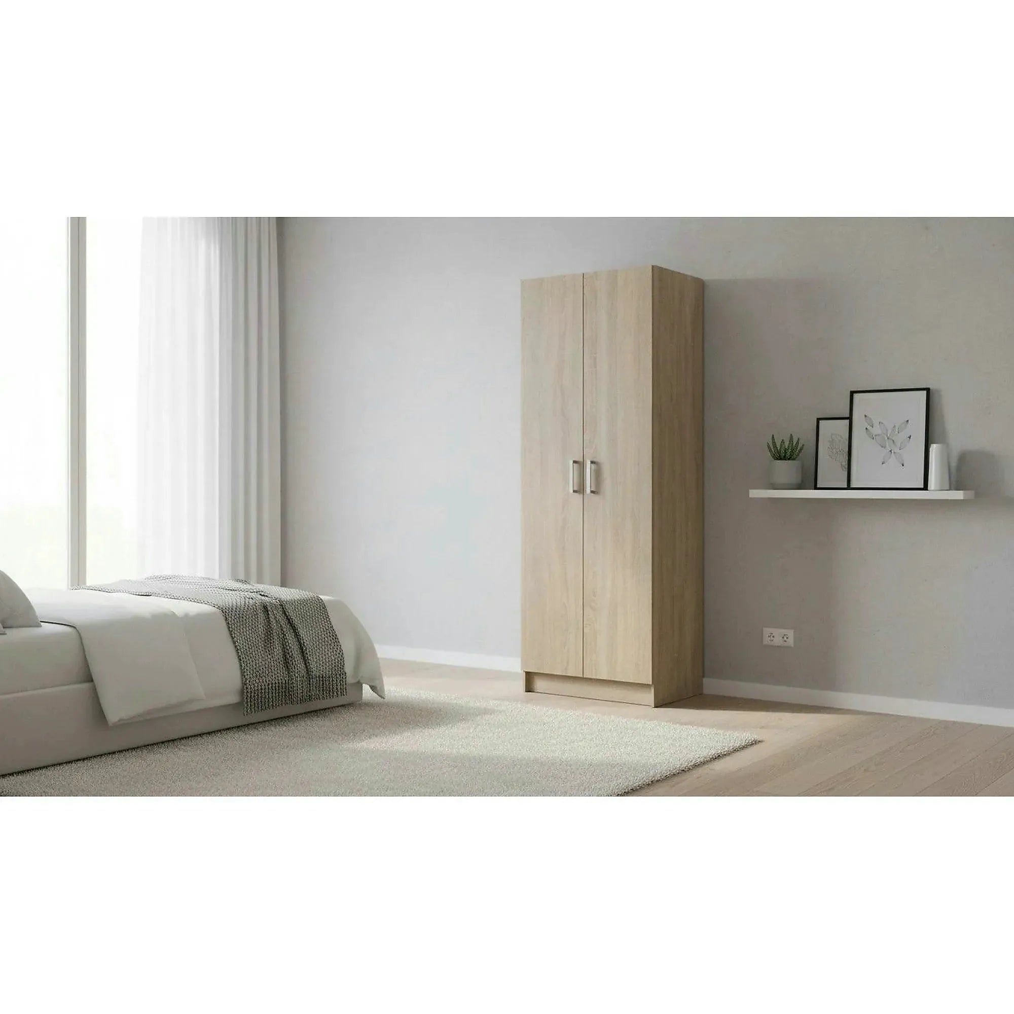 Dulap BETTY 7 BE07-009-00, stejar sonoma, DTD laminat, cu 2 usi, 70x51x190 cm