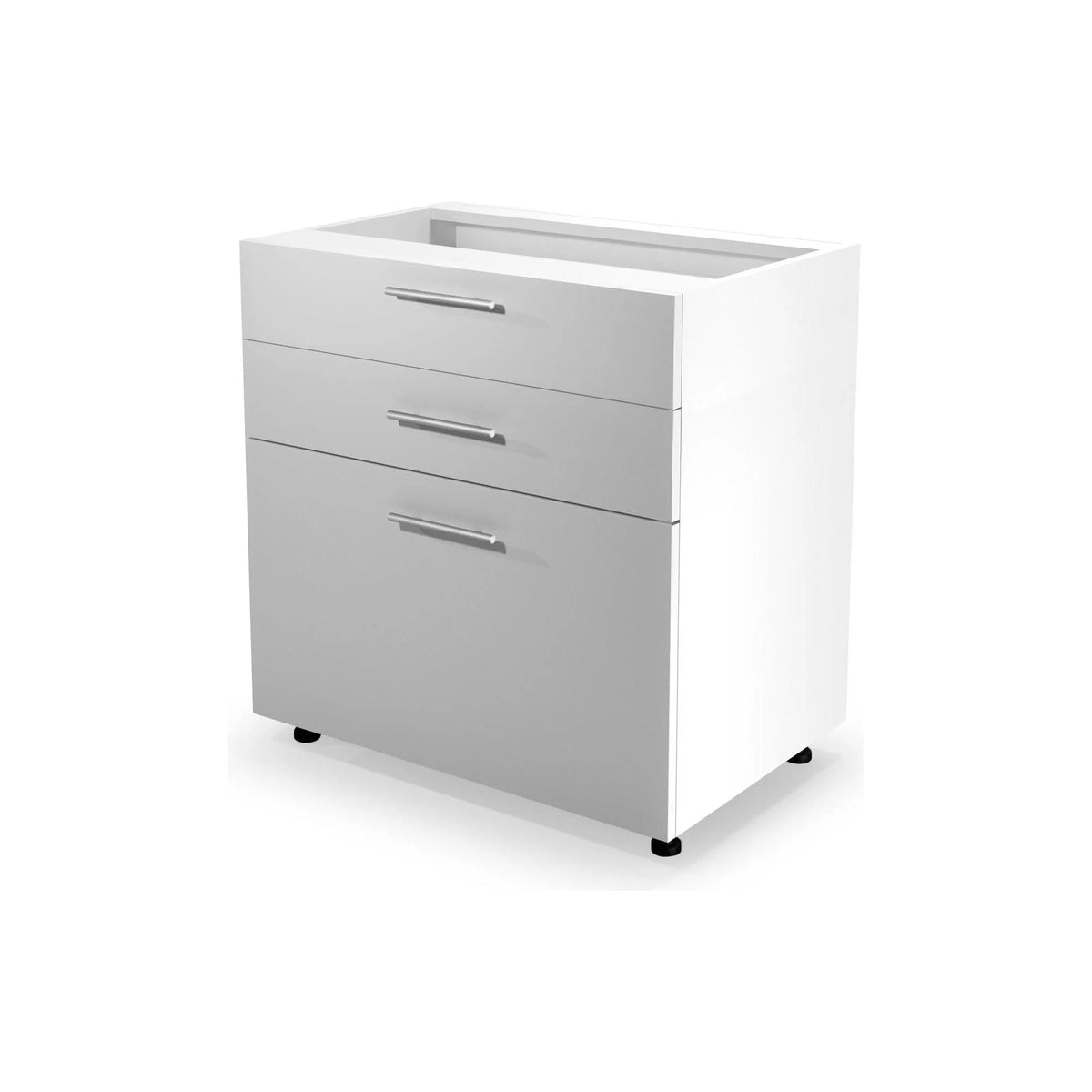 Dulap bucatarie VENTO D80-82, alb, PAL, 80x52x82 cm