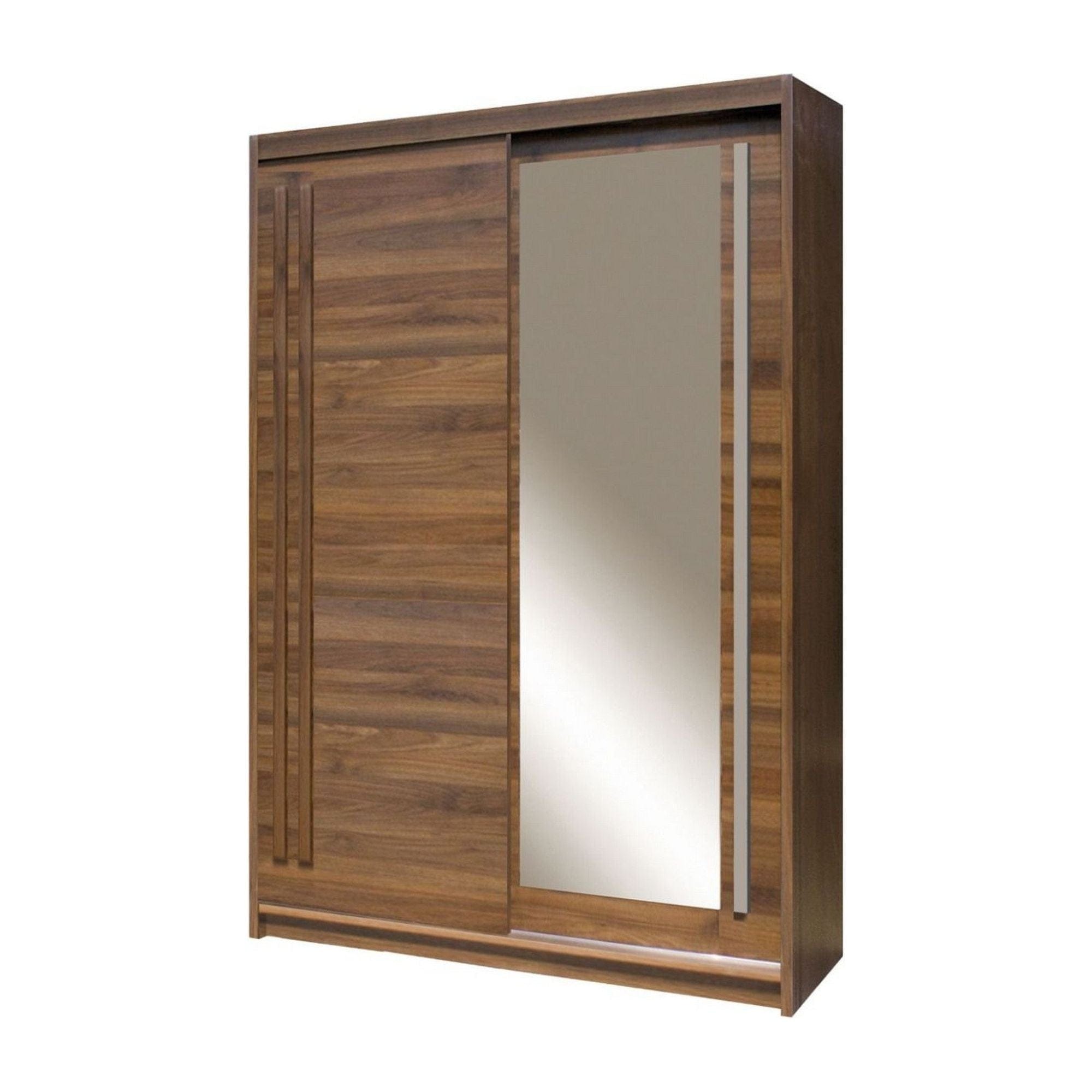 Dulap EFFECT, stejar columbia, PAL, cu 2 usi, 150x59x215 cm