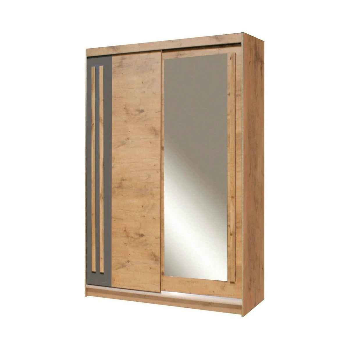 Dulap EFFECT, stejar lancelot, PAL, cu 2 usi, 150x59x215 cm