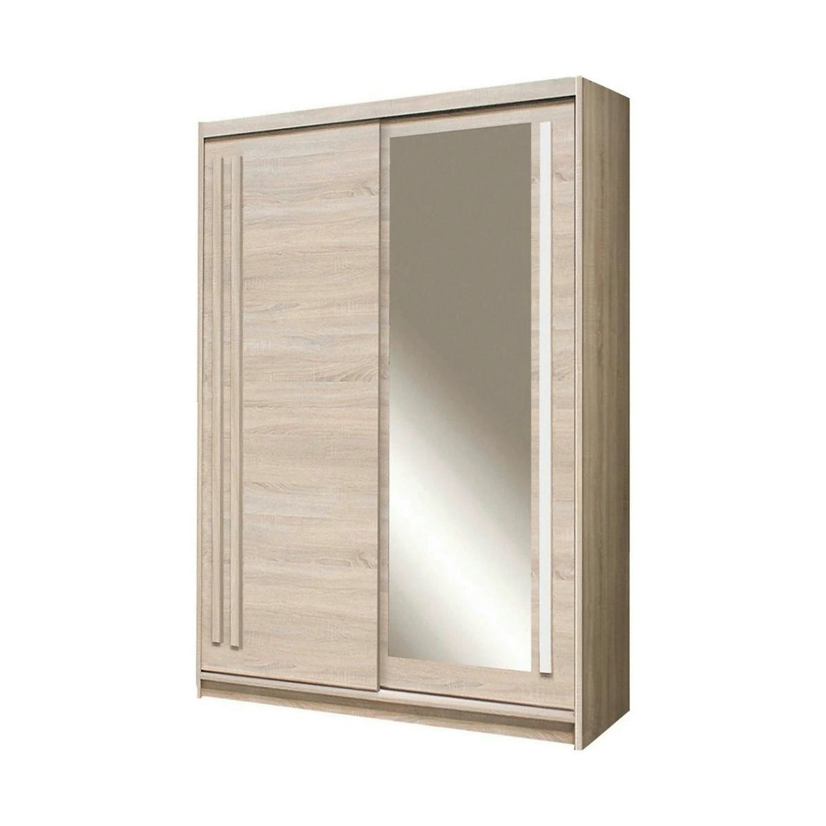 Dulap EFFECT, stejar sonoma, PAL, cu 2 usi, 150x59x215 cm