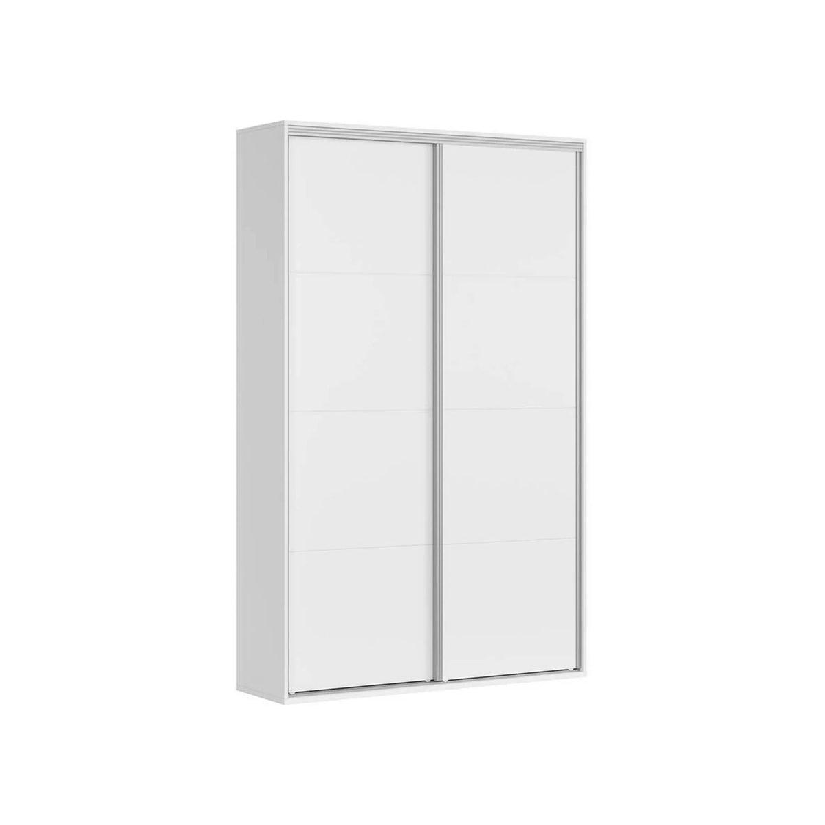 Dulap FLEX, alb, PAL, cu 2 usi, 150x45x240 cm