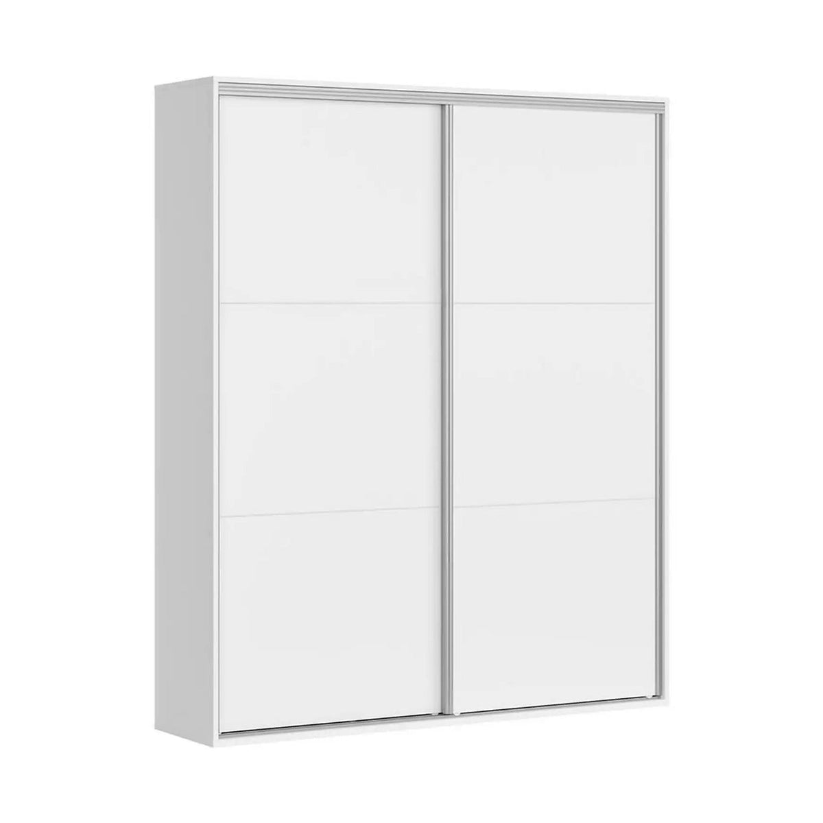 Dulap FLEX, alb, PAL, cu 2 usi, 180x45x218 cm