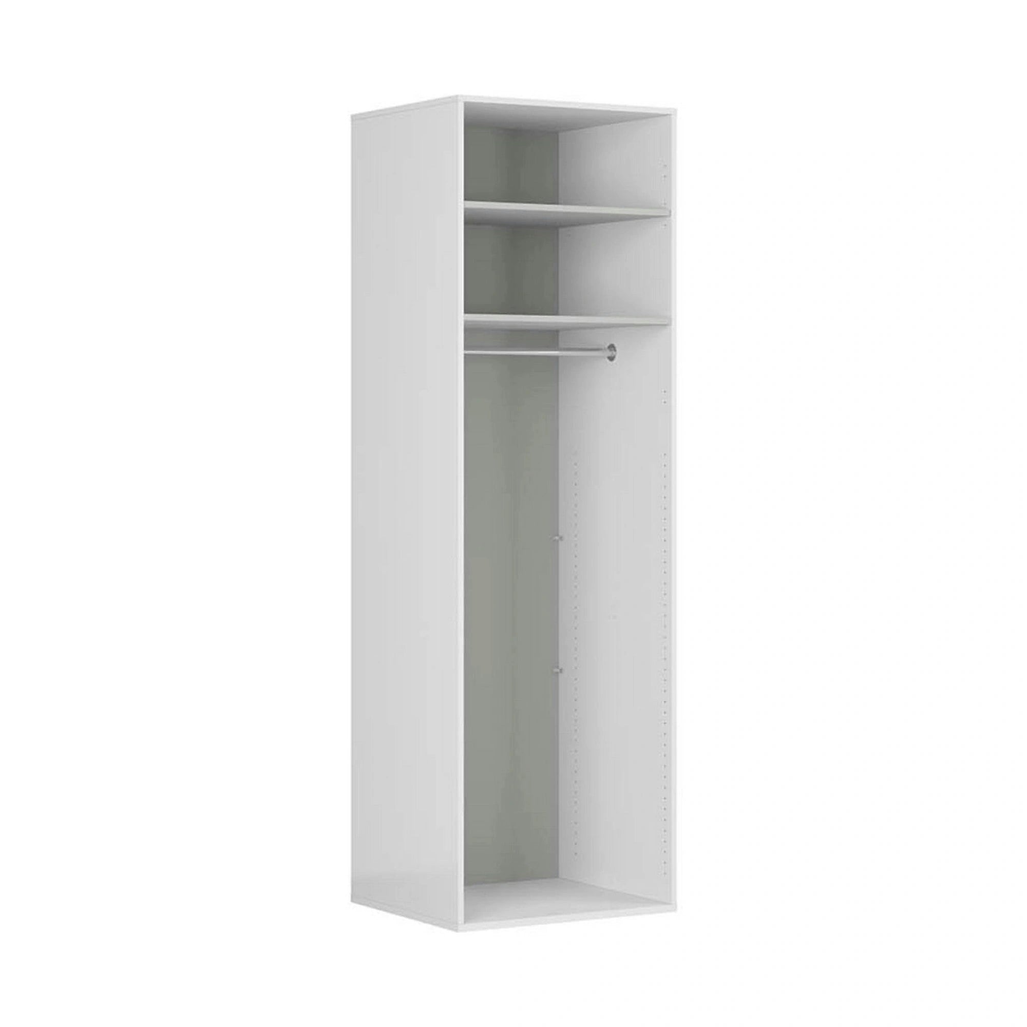 Dulap FLEX, alb, PAL, cu 2 usi, 75x66x240 cm