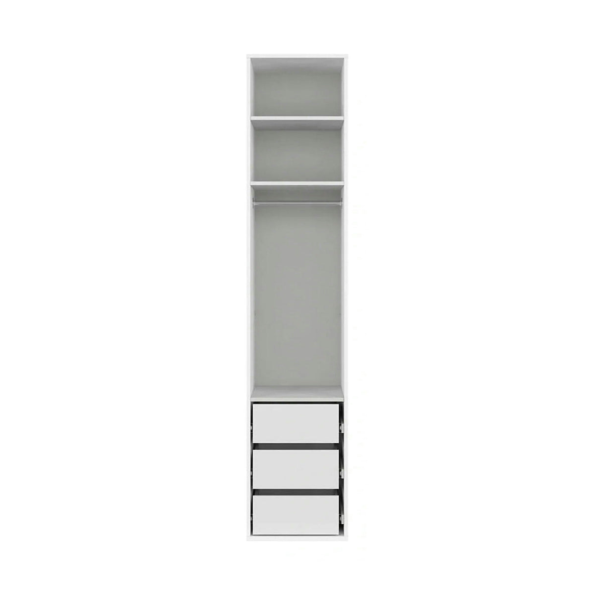 Dulap FLEX, alb, PAL, cu o usa, 50x66x240 cm
