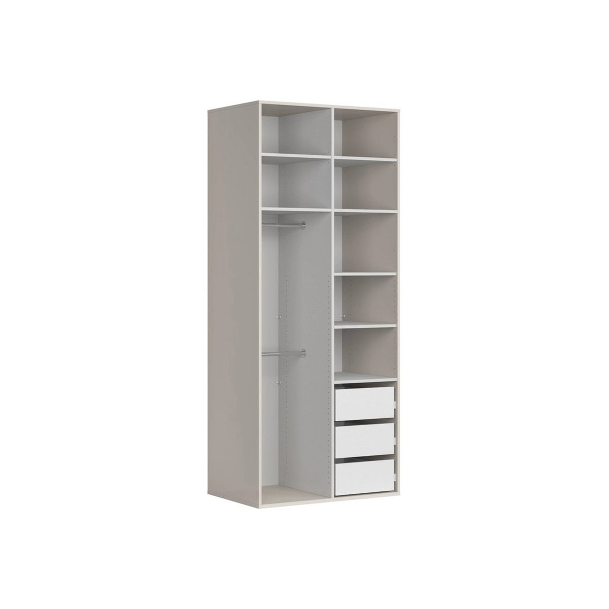 Dulap FLEX, casmir, PAL, cu 2 usi, 100x66x240 cm