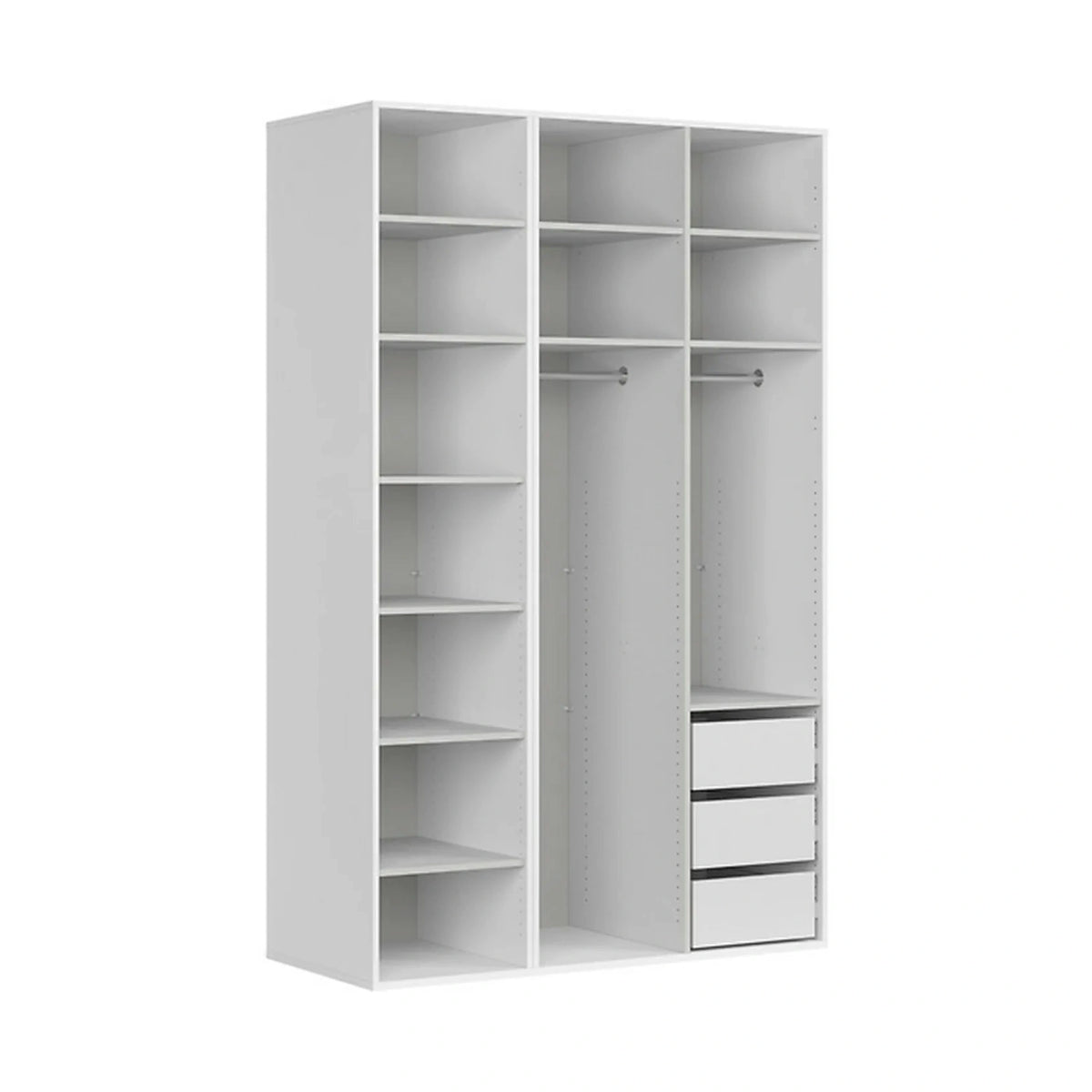 Dulap FLEX, casmir, PAL, cu 3 usi, 150x66x240 cm