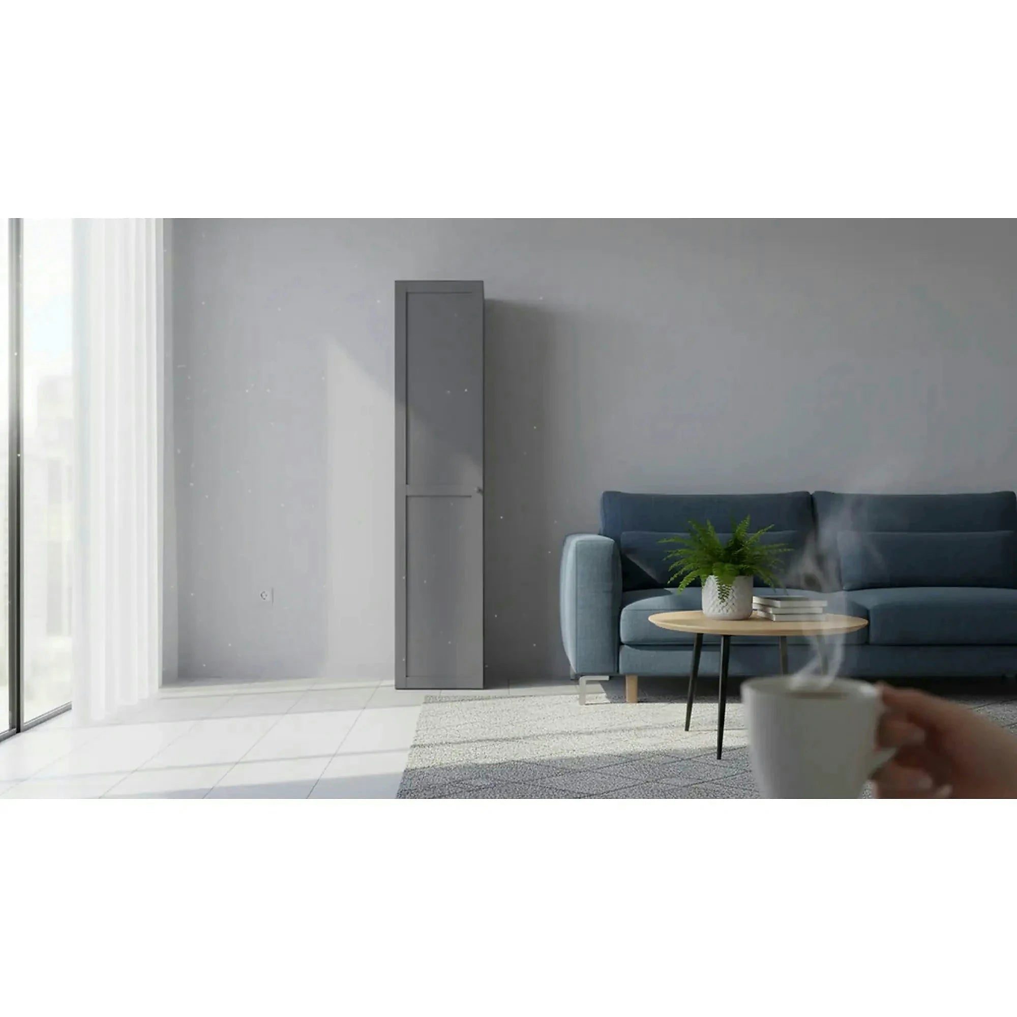 Dulap FLEX, gri grafit, PAL, cu o usa, 50x66x240 cm